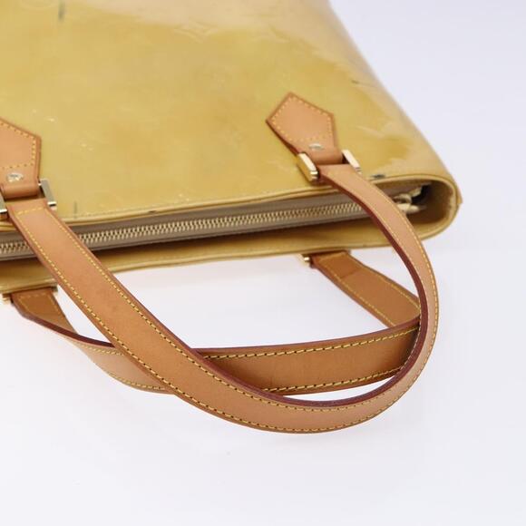 LOUIS VUITTON Monogram Vernis Houston Hand Bag Beige M91004 - Picture 7 of 13